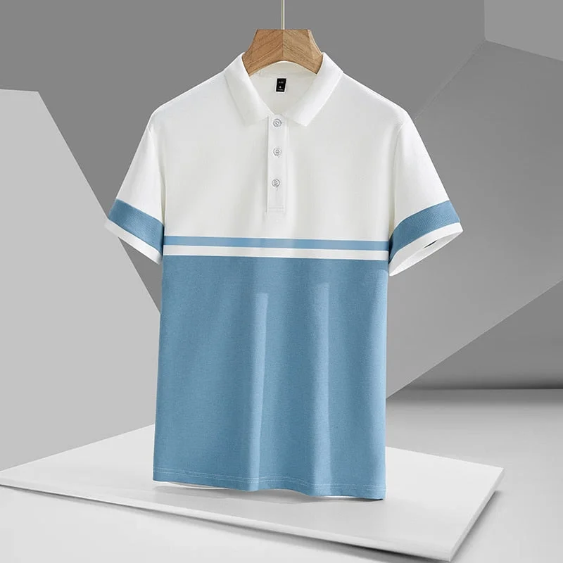 Athletic Outfits Casual Summer Short Sleeve Solid Patchwork Polo Shirt Brand Fashion Clothes For Men Oversize Athletic Outfits Casual Summer Short Sleeve Solid Patchwork Polo Shirt Brand Fashion Clothes For Men Oversize