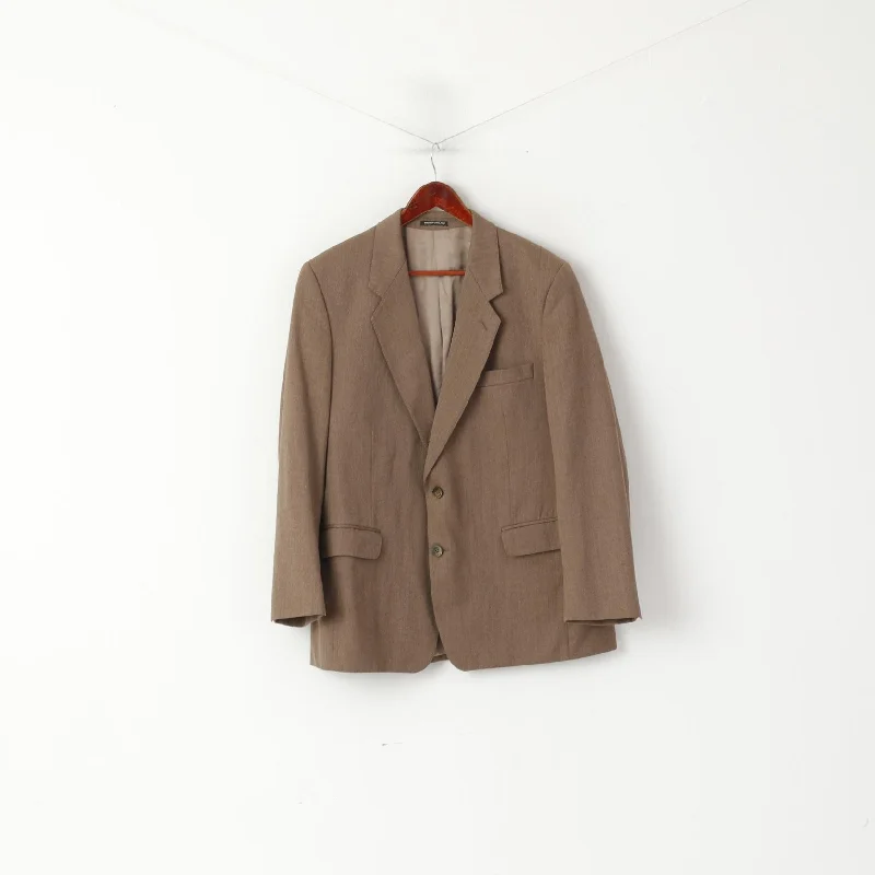 Formal Casuals John G Hardy Of London Men 42 Blazer Brown Wool Vintage 90s Single Breasted Jacket Formal Casuals John G Hardy Of London Men 42 Blazer Brown Wool Vintage 90s Single Breasted Jacket
