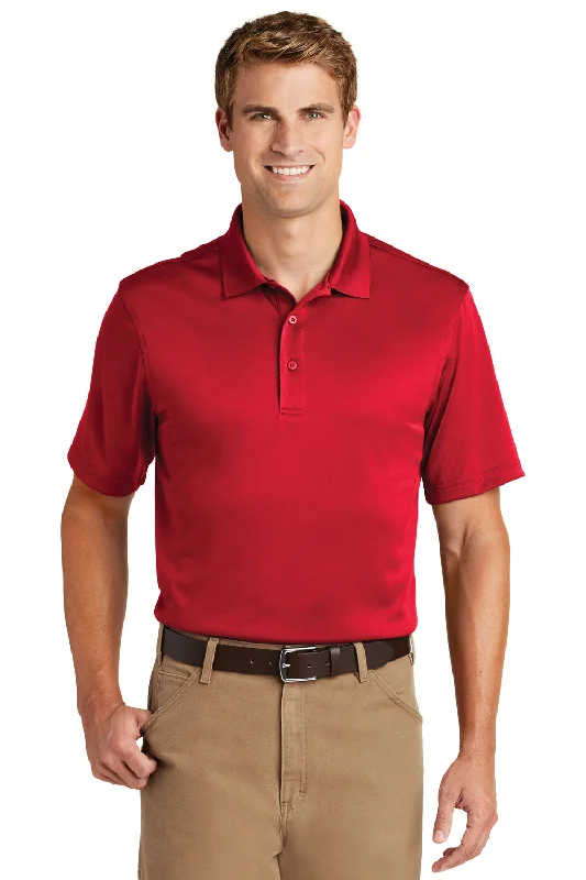 Minimal Apparel CornerStone Mens Select Moisture Wicking Short Sleeve Polo Shirt - Red Minimal Apparel CornerStone Mens Select Moisture Wicking Short Sleeve Polo Shirt - Red