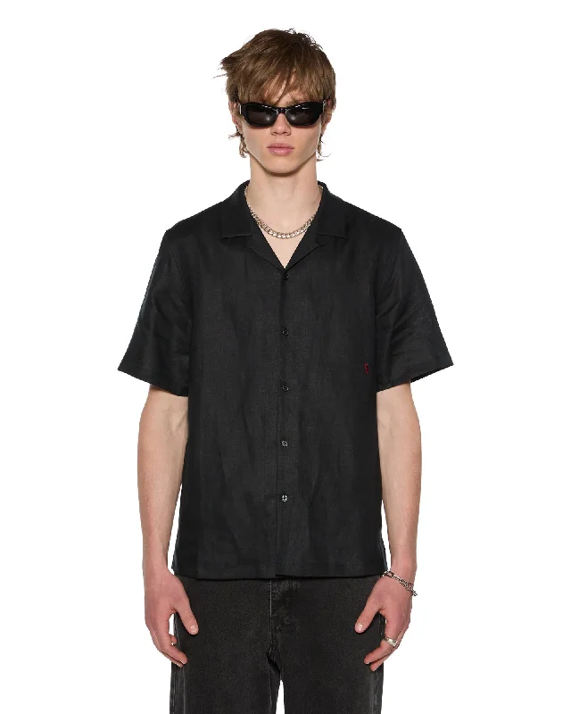 Sporty Jackets COSTA RESORT SS SHIRT BLACK