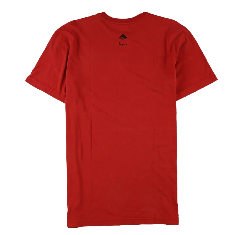 Relaxed Styles Emerica. Mens Andrew In Spain Graphic T-Shirt, Red, Large