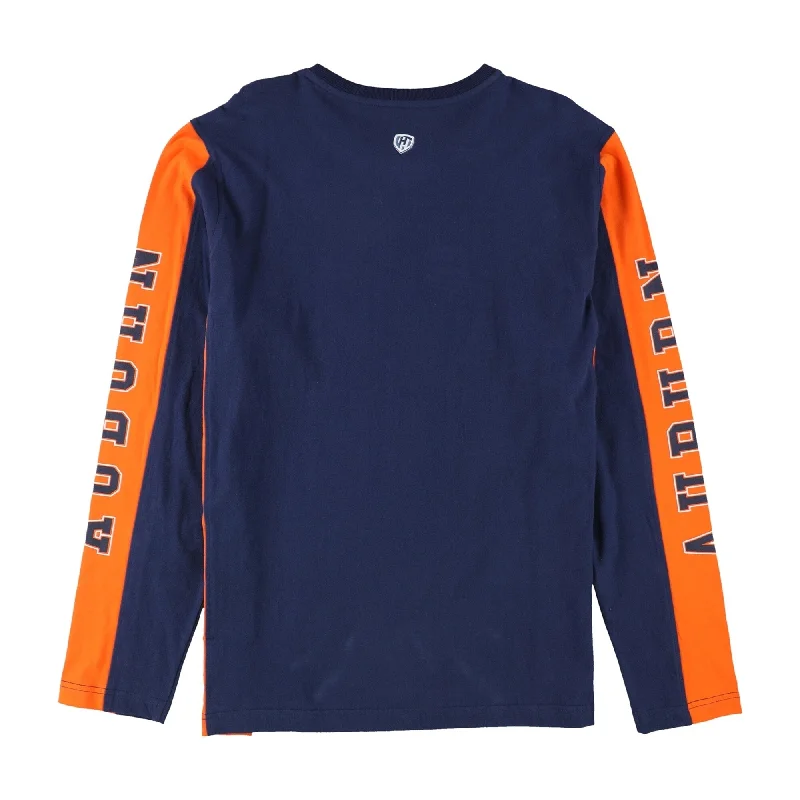 Fresh Outfit Hands High Mens Auburn Tigers Graphic T-Shirt, Blue, Large