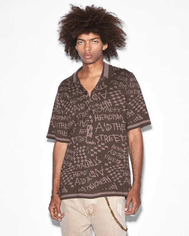 Lightweight Fabrics HEROISM KNIT RESORT SS SHIRT JAVA