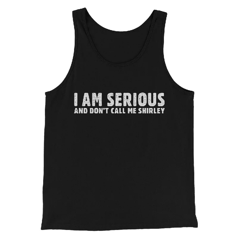 Street Style I Am Serious, And Don’t Call Me Shirley Funny Movie Men/Unisex Tank Top