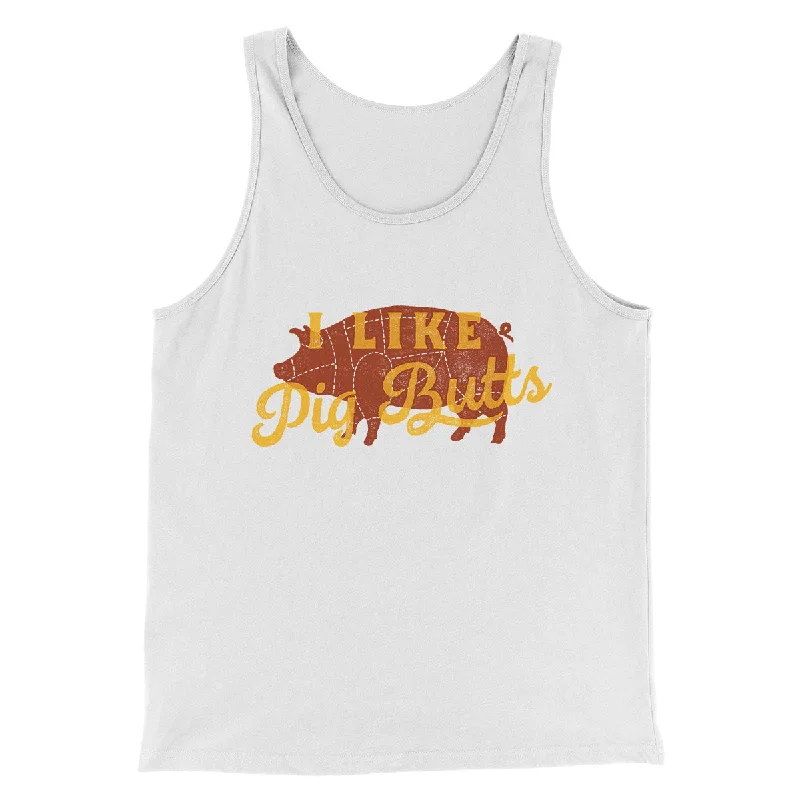 Stylish Jeans I Like Pig Butts Funny Men/Unisex Tank Top