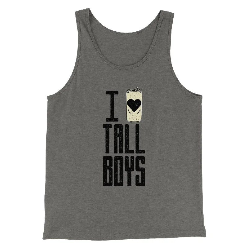 Trendy Look I Love Tall Boys Men/Unisex Tank