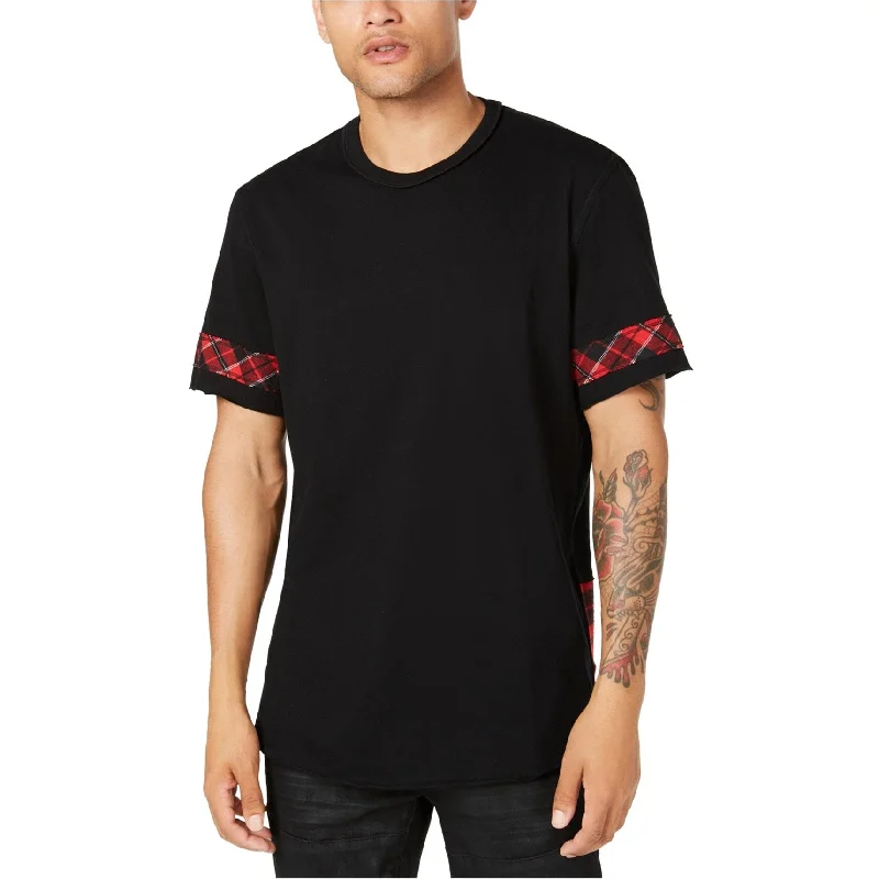 Urban Fashion I-N-C Mens Tweak Plaid Basic T-Shirt