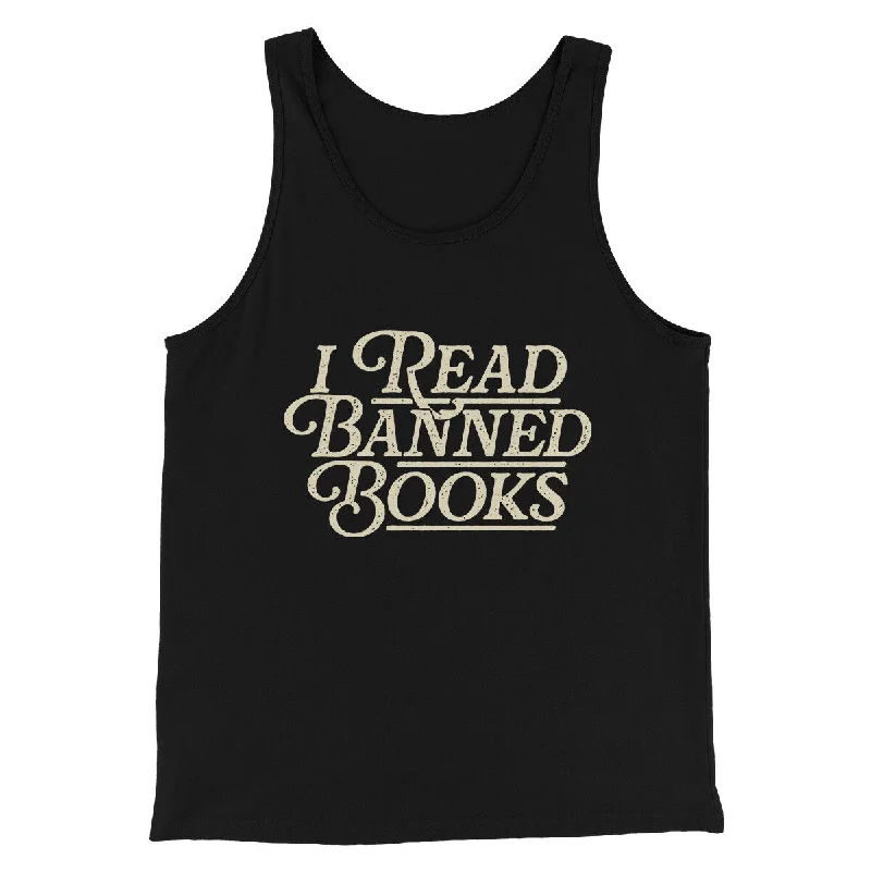 Easygoing Wardrobe I Read Banned Books Men/Unisex Tank Top
