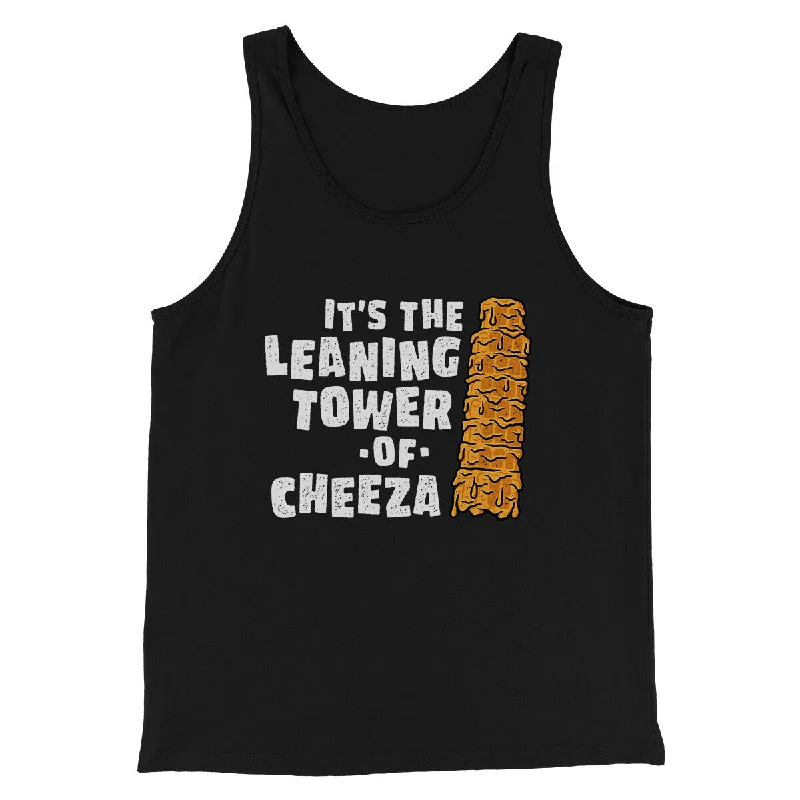 Casual Fits It's The Leaning Tower Of Cheeza Funny Movie Men/Unisex Tank Top