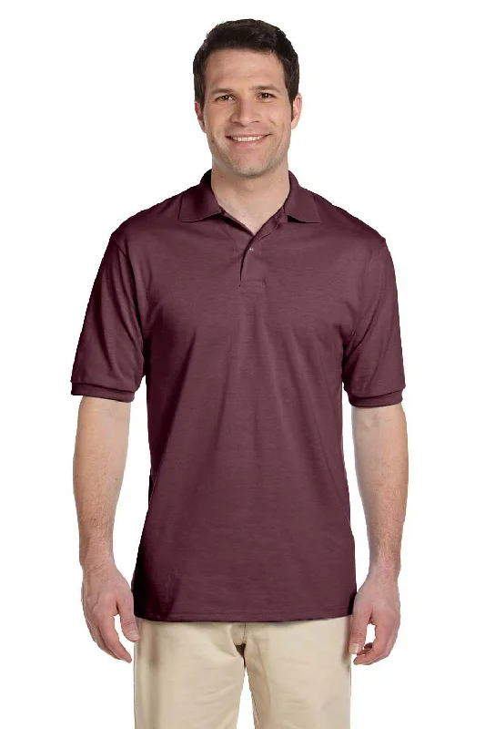 Sleek Designs Jerzees Mens SpotShield Stain Resistant Short Sleeve Polo Shirt - Maroon Sleek Designs Jerzees Mens SpotShield Stain Resistant Short Sleeve Polo Shirt - Maroon