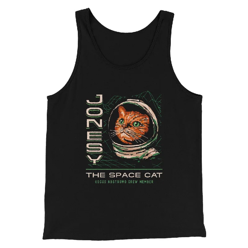 Minimal Apparel Jonesy The Space Cat Men/Unisex Tank Top