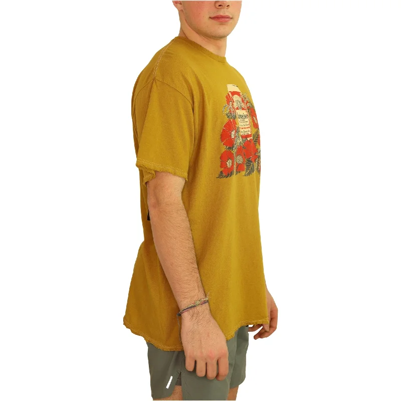Sporty Wear Junk Food Mens Budwiser Flowers Graphic T-Shirt