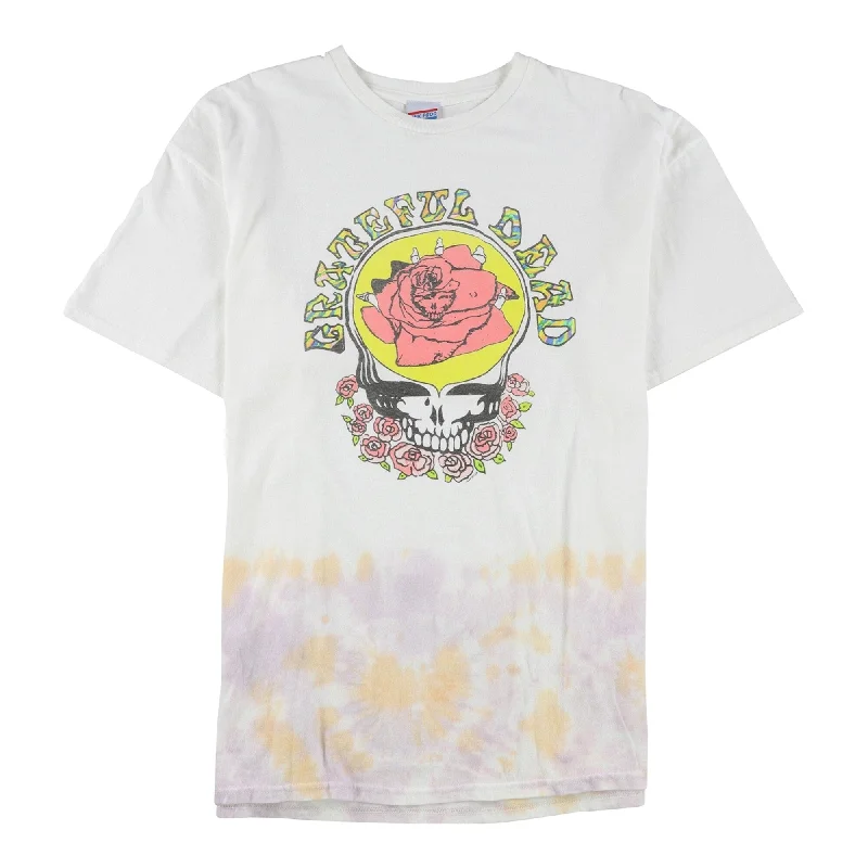 Summer Wear Junk Food Mens Grateful Dead Graphic T-Shirt, White, Small