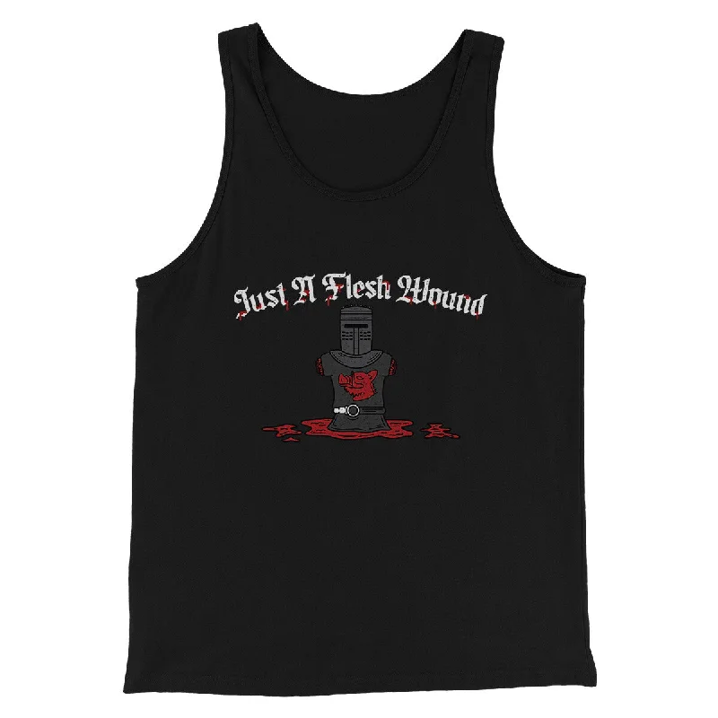 Versatile Wear Just A Flesh Wound Funny Movie Men/Unisex Tank Top