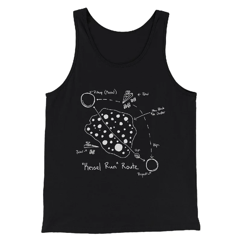 Relaxed Jackets Kessel Run Directions Funny Movie Men/Unisex Tank Top