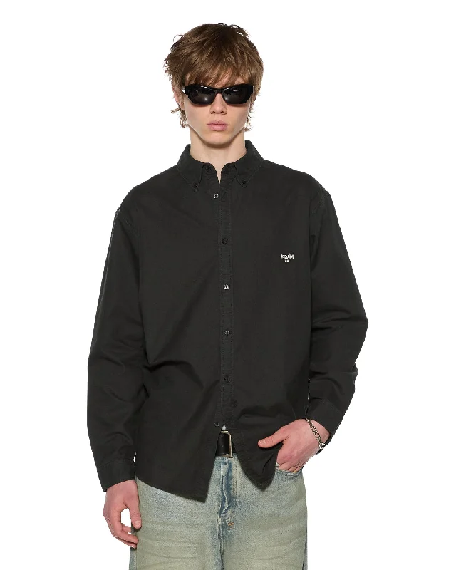 Active Styles KSIGNATURE BUTTON DOWN LS SHIRT BLACK