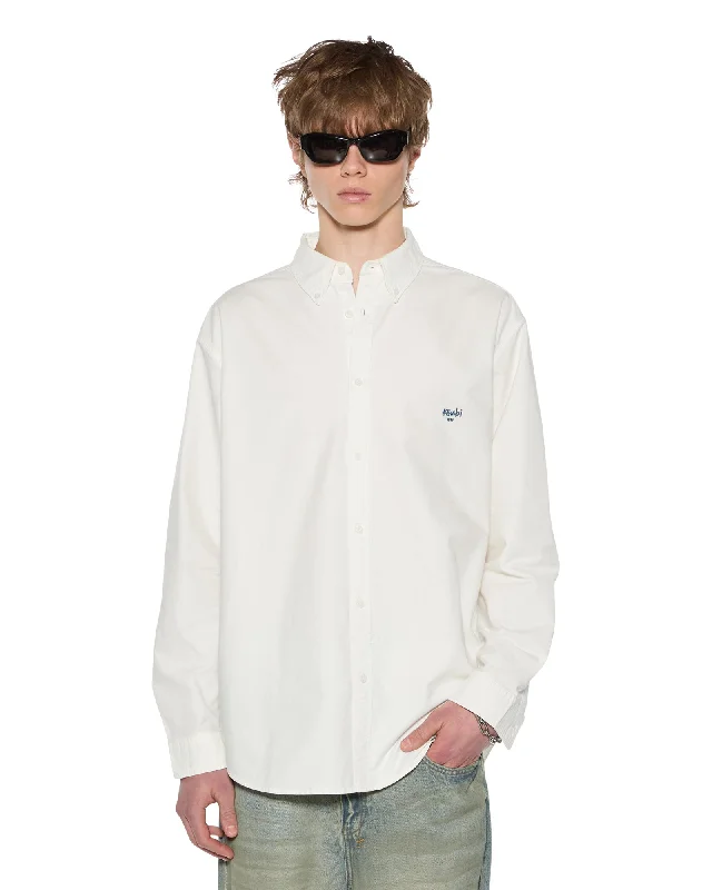 Elegant Outfits KSIGNATURE BUTTON DOWN LS SHIRT WHITE