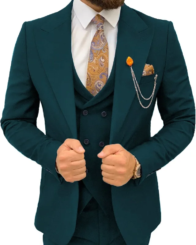 Cool Bottoms Men's Suits Slim Fit 3 Piece Suit Formal Wedding Groosmen Suits Prom Tuxedo Suits (Blazer+vest+Pants) Cool Bottoms Men's Suits Slim Fit 3 Piece Suit Formal Wedding Groosmen Suits Prom Tuxedo Suits (Blazer+vest+Pants)