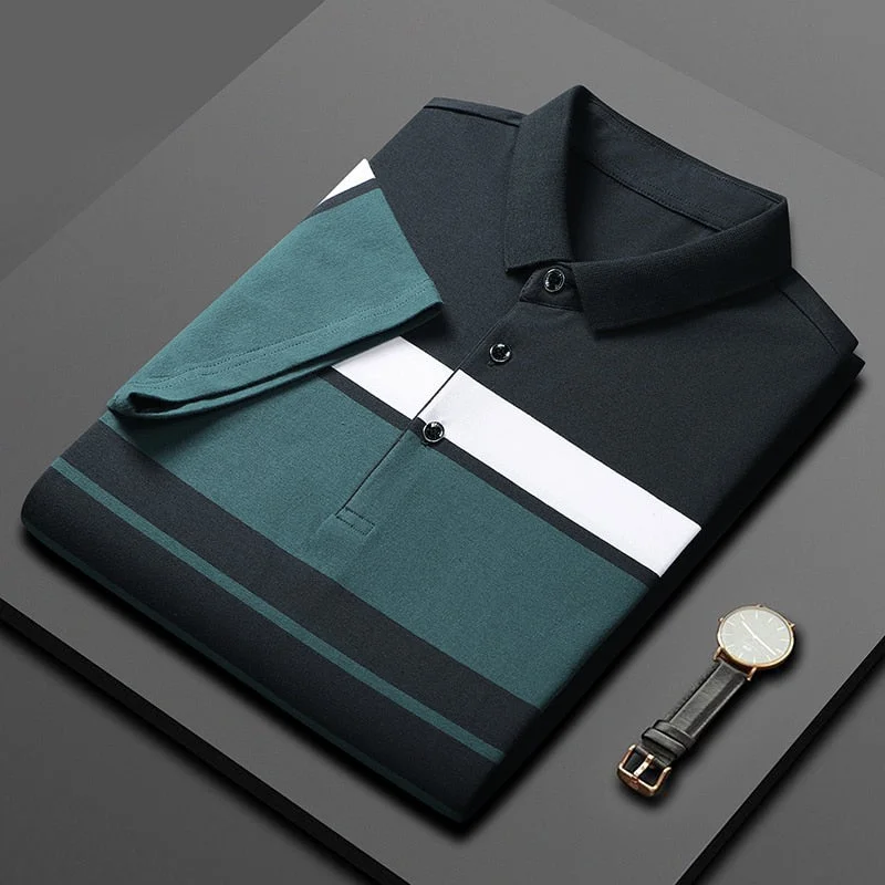 Winter Outfits Men'S Classic Striped Polo Shirt Cotton Short Sleeve Summer Plus Oversize Winter Outfits Men'S Classic Striped Polo Shirt Cotton Short Sleeve Summer Plus Oversize