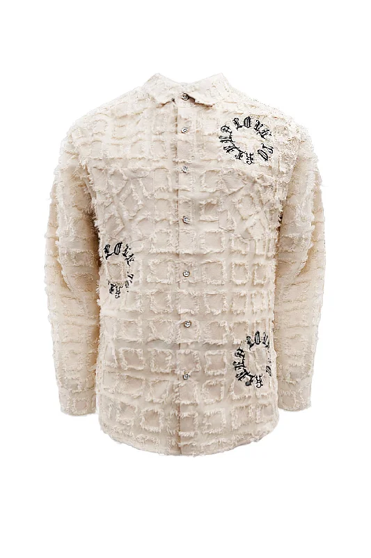 Comfy Tops Men's Premium Embroidered Light Weight Over Shirt