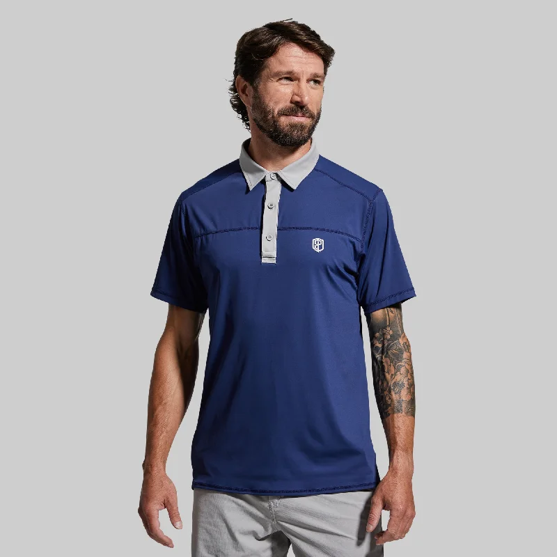 Timeless Wardrobe Men's Tek Polo (Midnight Blue)