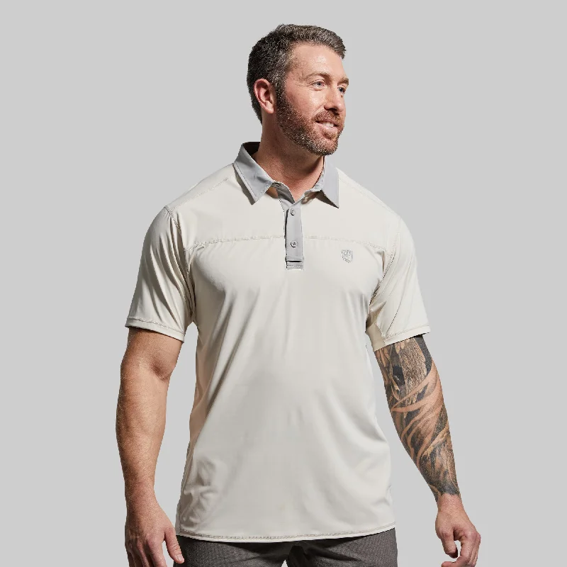 Sporty Wear Men's Tek Polo (Sand)