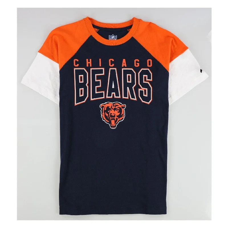 Bold Colors NFL Mens Chicago Bears Graphic T-Shirt, Blue, Large