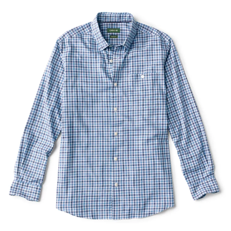 Denim Trends Orvis No Work, Work Long-Sleeved Hidden Button-Down Shirt