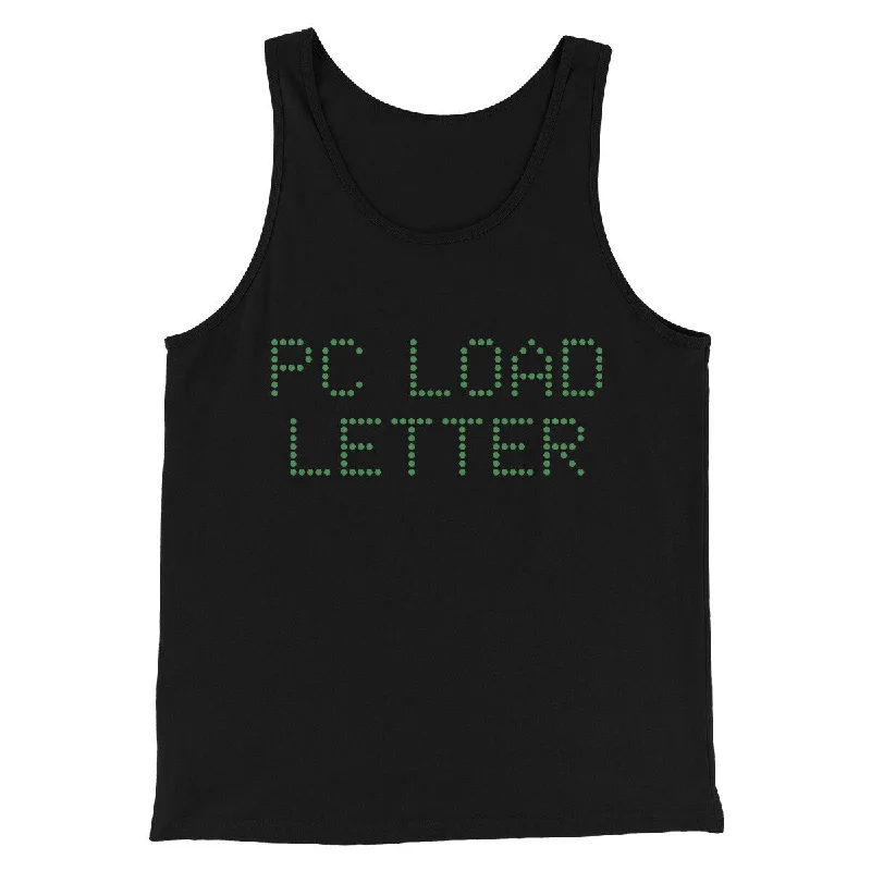 Sporty Designs Pc Load Letter Funny Movie Men/Unisex Tank Top