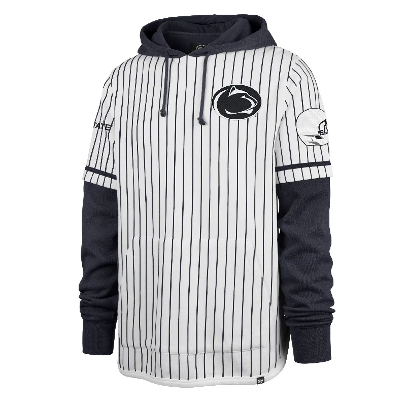 Formal Wear PENN STATE NITTANY LIONS PINSTRIPE '47 SHORTSTOP PULLOVER HOOD