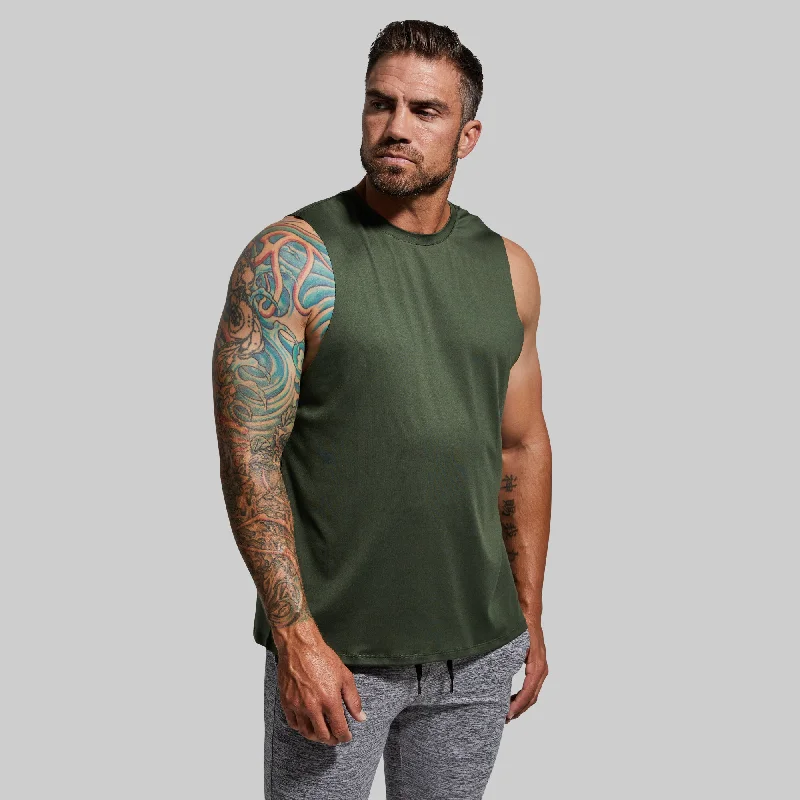 Casual Footwear Perfect Cut Tank (Tactical Green)