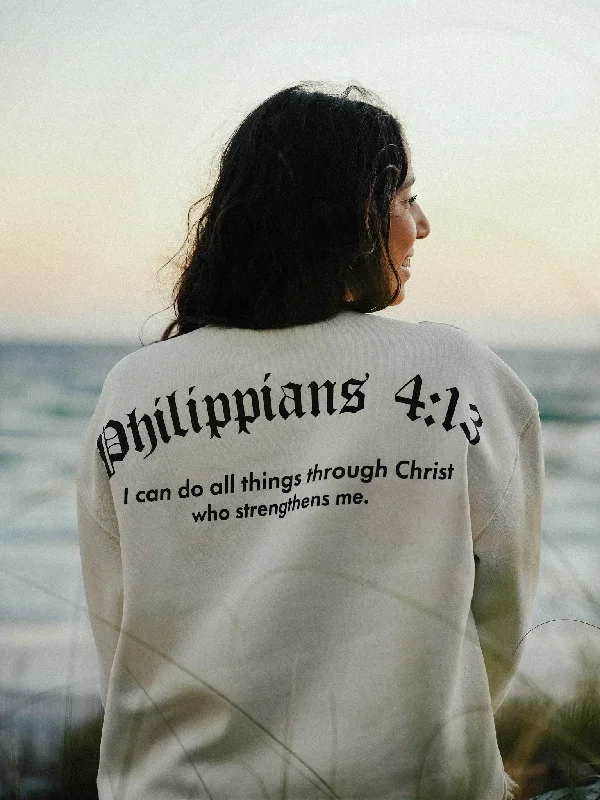 Urban Outfits Philippians 4:13 Crewneck
