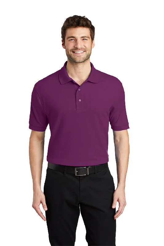 Trendy Sweaters Port Authority Mens Silk Touch Wrinkle Resistant Short Sleeve Polo Shirt - Deep Berry Purple Trendy Sweaters Port Authority Mens Silk Touch Wrinkle Resistant Short Sleeve Polo Shirt - Deep Berry Purple