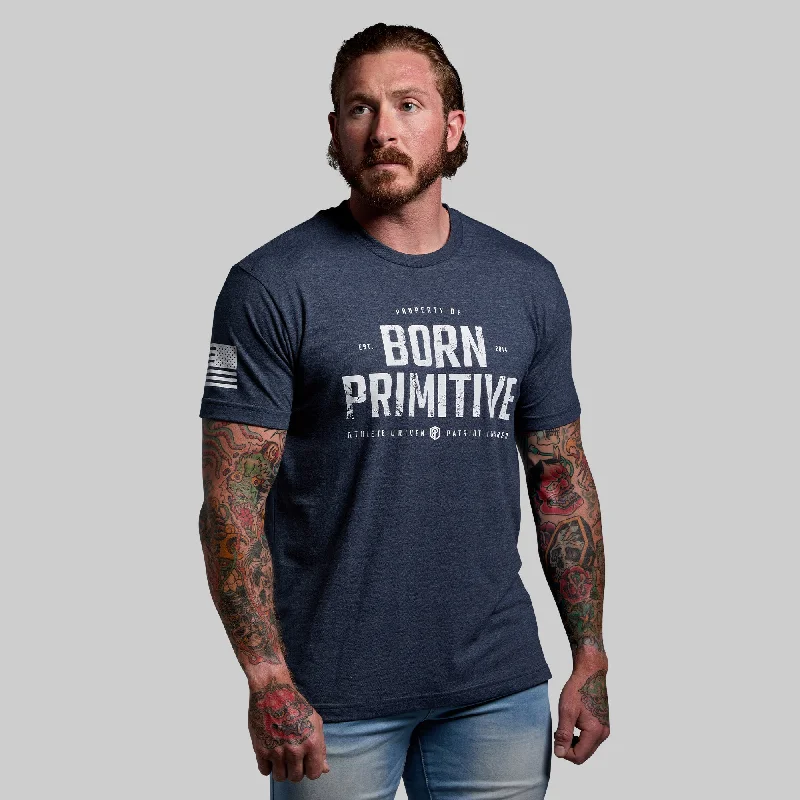 Cool Bottoms Property of Born Primitive Tee (Heather Navy)