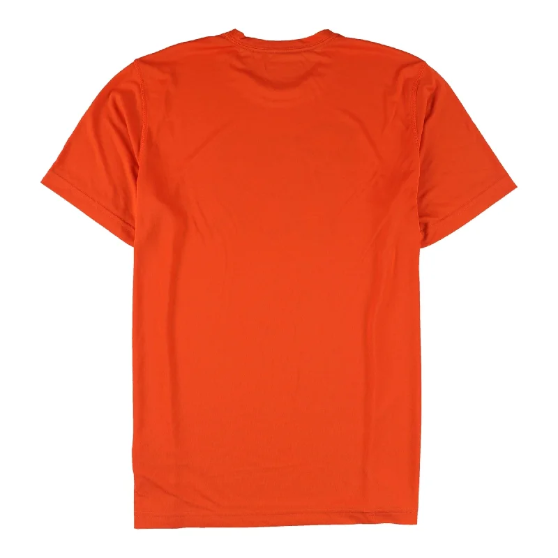 Athletic Outfits Reebok Mens Logo Graphic T-Shirt, Orange, X-Large