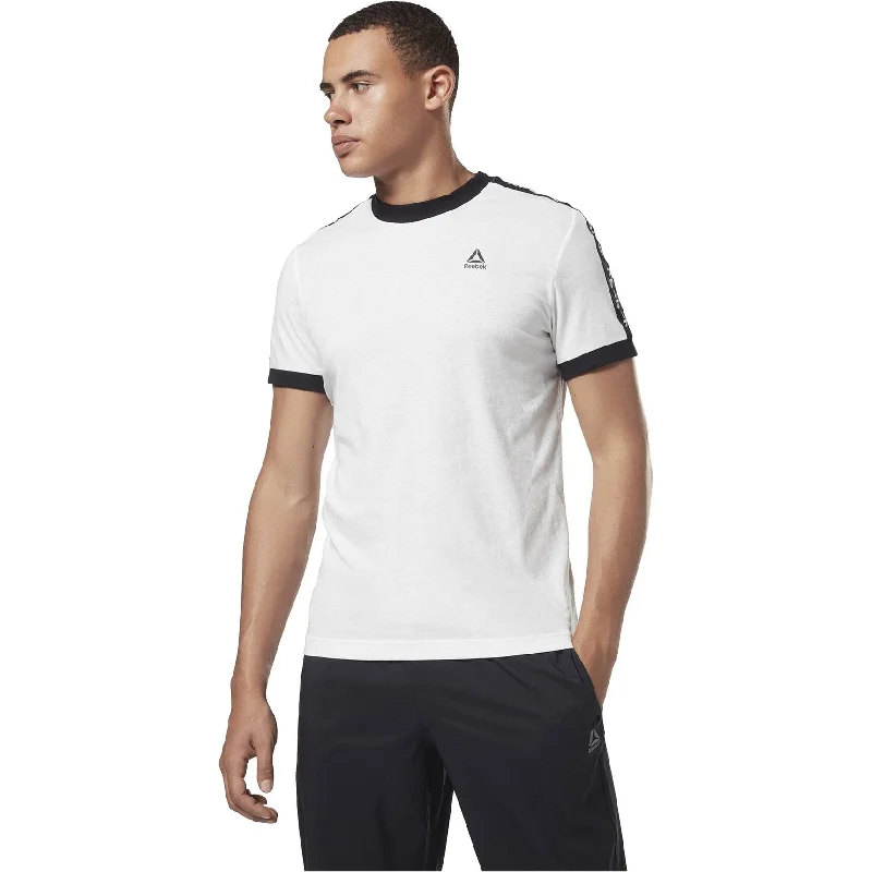 Sporty Designs Reebok Mens Logo Graphic T-Shirt, White, X-Small