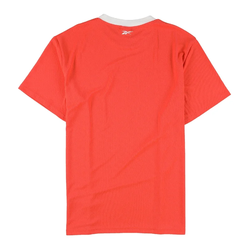 Comfortable Fits Reebok Mens Logo MYT SS Graphic T-Shirt, Orange, Medium