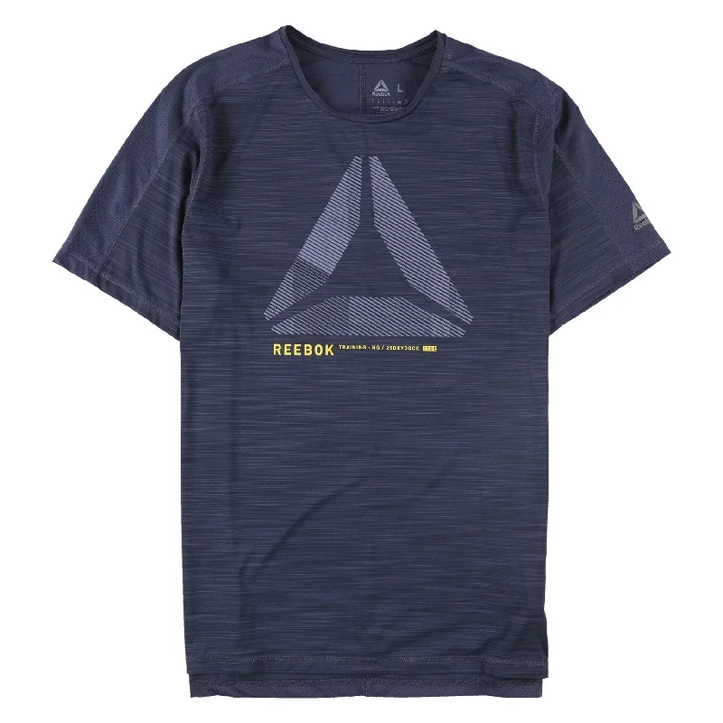 Premium T-shirts Reebok Mens Training HQ Graphic T-Shirt, Blue, Large
