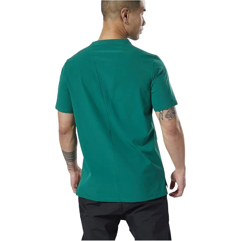 Fresh Outfit Reebok Mens Training Supply Woven Basic T-Shirt, Green, Large