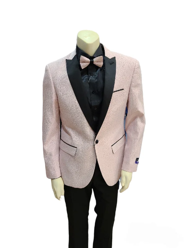 Designer Pieces Retro Paris Slim suit with matching Bow tie
