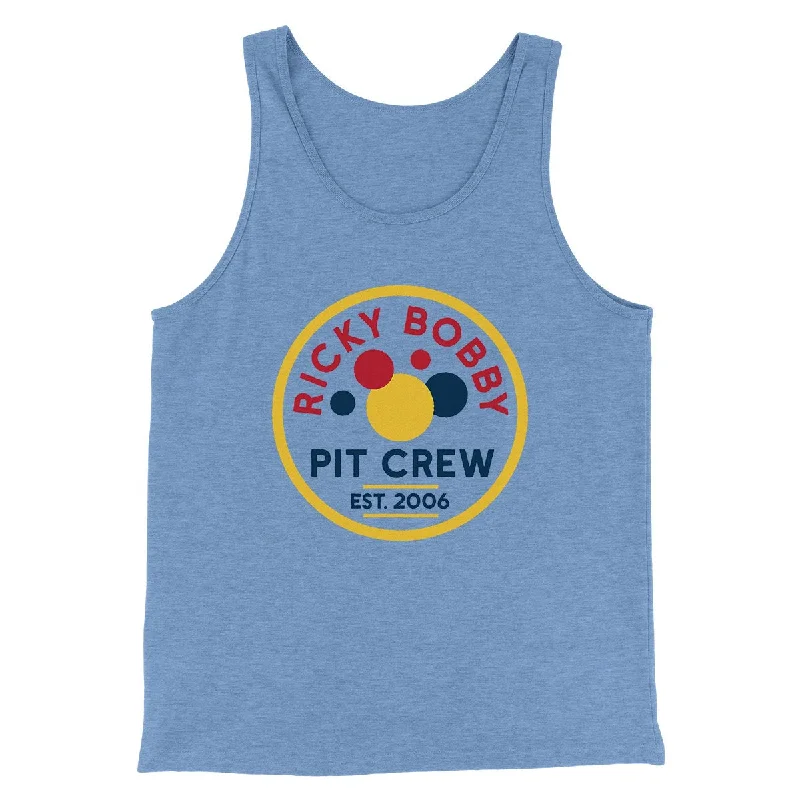 Relaxed Looks Ricky Bobby Pit Crew Funny Movie Men/Unisex Tank Top