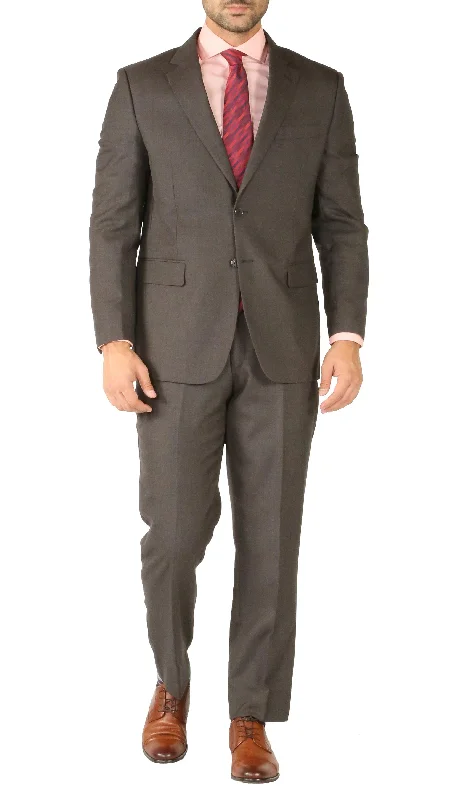 Smart Wear Rod Premium Taupe Wool 2pc Stain Resistant Traveler Suit - w 2 Pairs of Pants Smart Wear Rod Premium Taupe Wool 2pc Stain Resistant Traveler Suit - w 2 Pairs of Pants