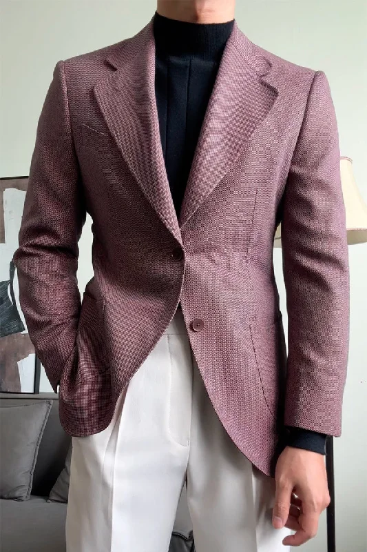 Casual Trousers Rose Purple Regular fit 2 piece 2-Button Suit