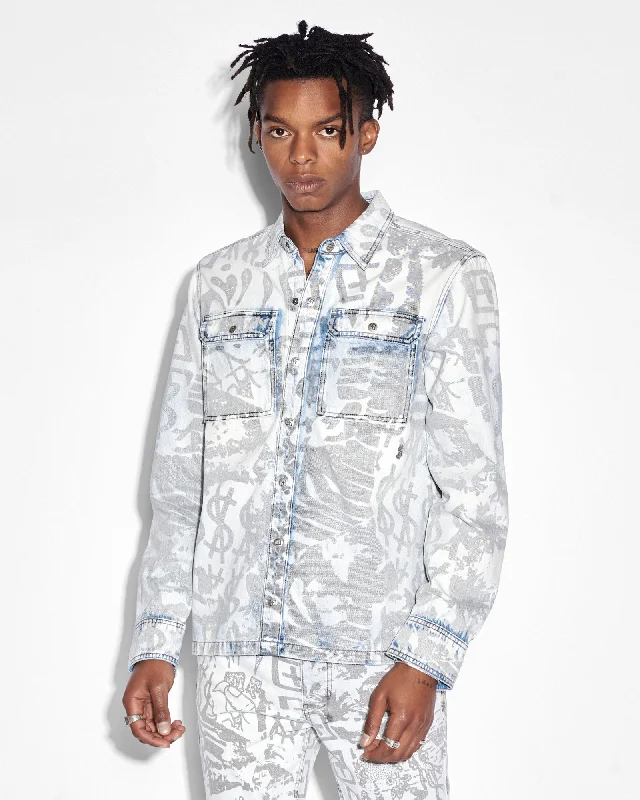 Layered Outfits SCORPIO LS SHIRT KOLLAGE ICEY