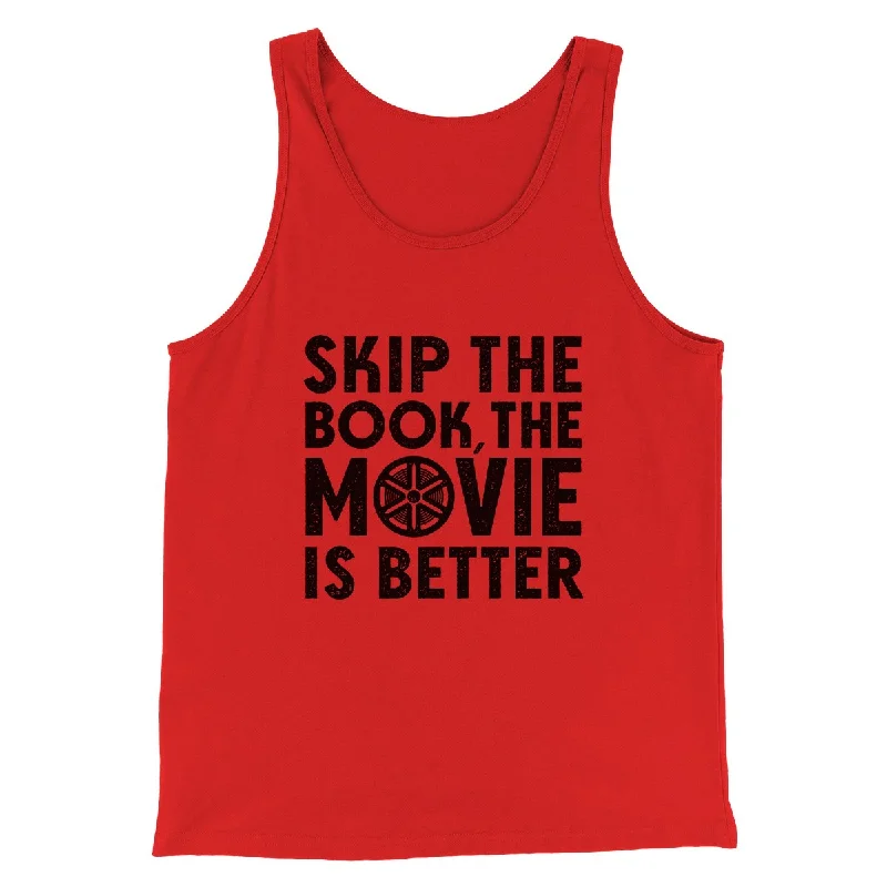 Office Outfits Skip The Book Funny Movie Men/Unisex Tank Top