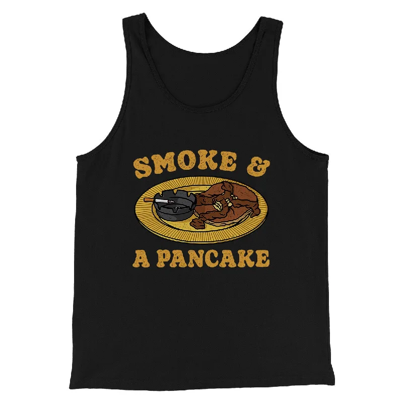 Designer Pieces Smoke And A Pancake Funny Movie Men/Unisex Tank Top