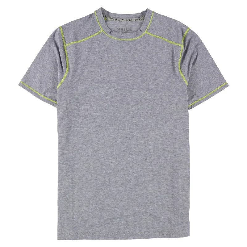 Summer Trends SOLFIRE Mens Tech Basic T-Shirt, Grey, Small