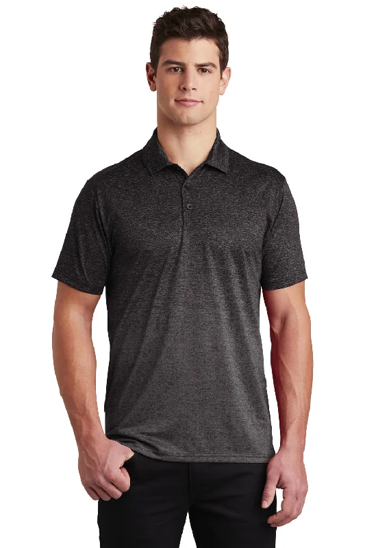 Warm Jackets Sport-Tek Mens Ombre Heather Moisture Wicking Short Sleeve Polo Shirt - Iron Grey/Black Warm Jackets Sport-Tek Mens Ombre Heather Moisture Wicking Short Sleeve Polo Shirt - Iron Grey/Black