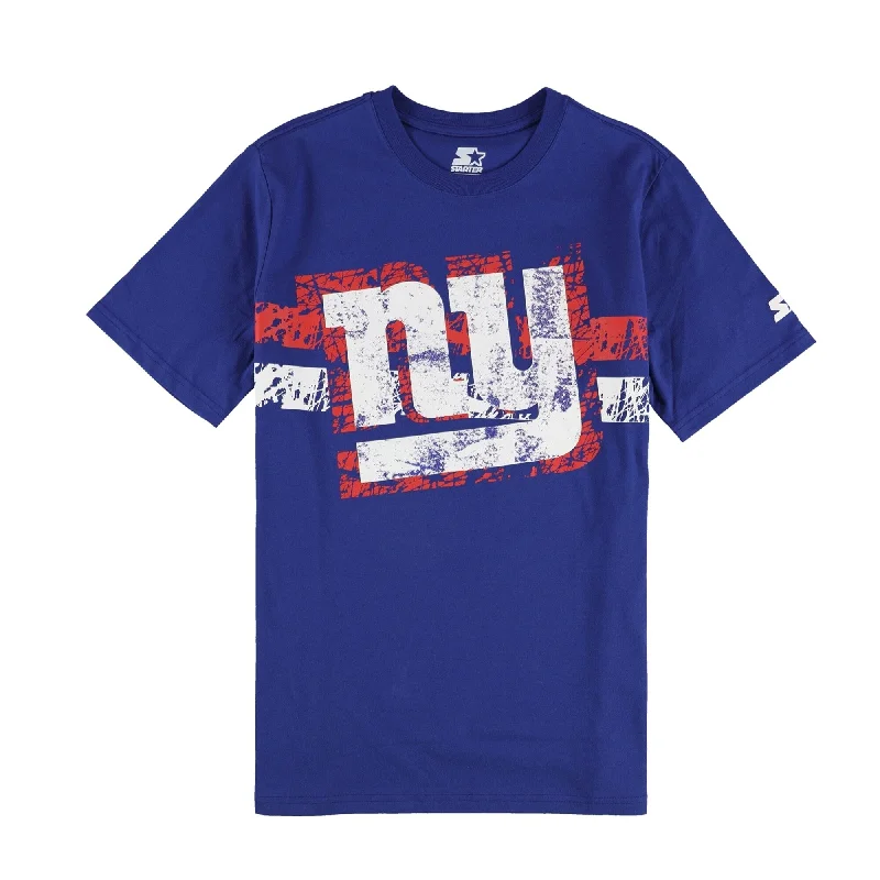 Outdoor Gear STARTER Mens New York Giants Graphic T-Shirt, Blue, Large