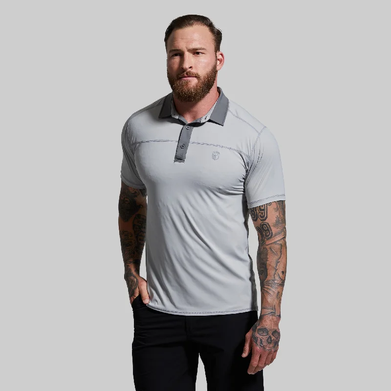 Premium Clothing Men's Tek Polo (Paloma Grey)